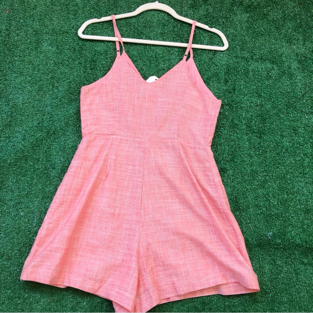 In The Begining Spaghetti Strap Cotton Romper Size S - Picture 6 of 6